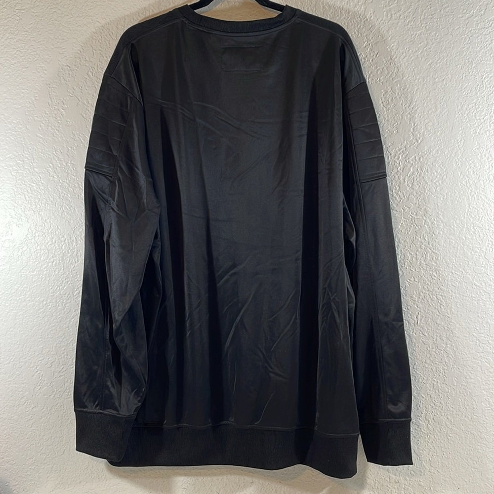 SEAN JOHN Black Long Sleeve Pullover Sweatshirt Multicolor Abstract Graphic Sz 3 - Picture 3 of 6